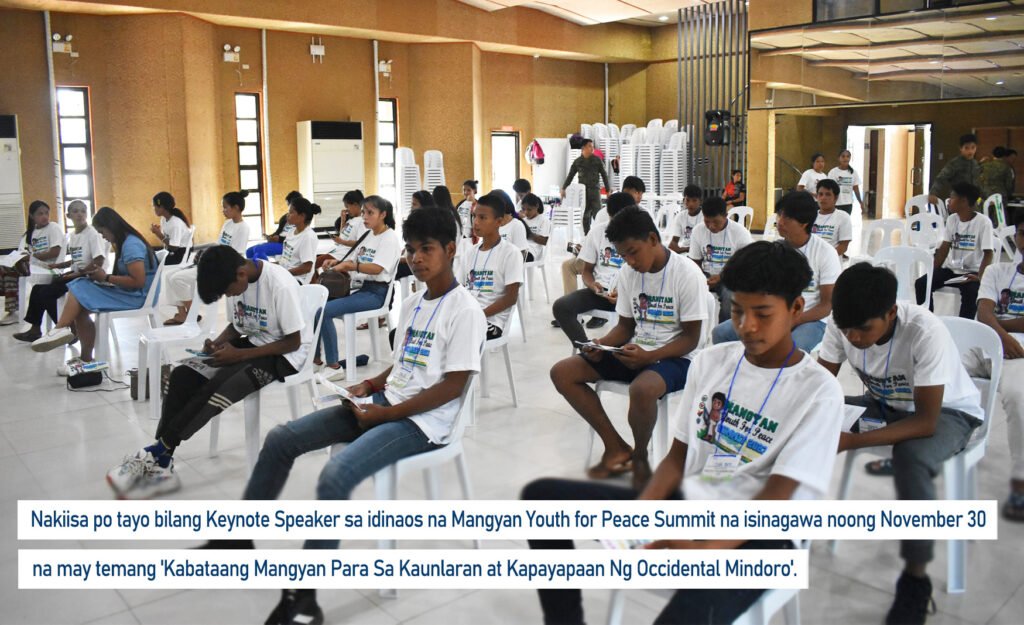 Mangyan Youth for Peace Summit